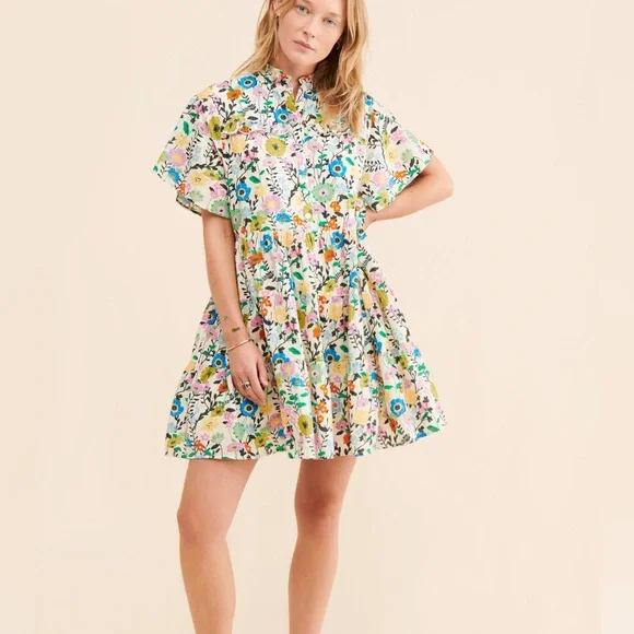 Vibeka Ruffle Mini Dress Ro’s Garden - Picture 3 of 4